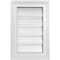Ekena Millwork Vertical Surface Mount PVC Gable Vent: Functional, w/ 2"W x 1-1/2"P Brickmould Frame, 12"W x 18"H GVPVE12X1802SF - alternate 1